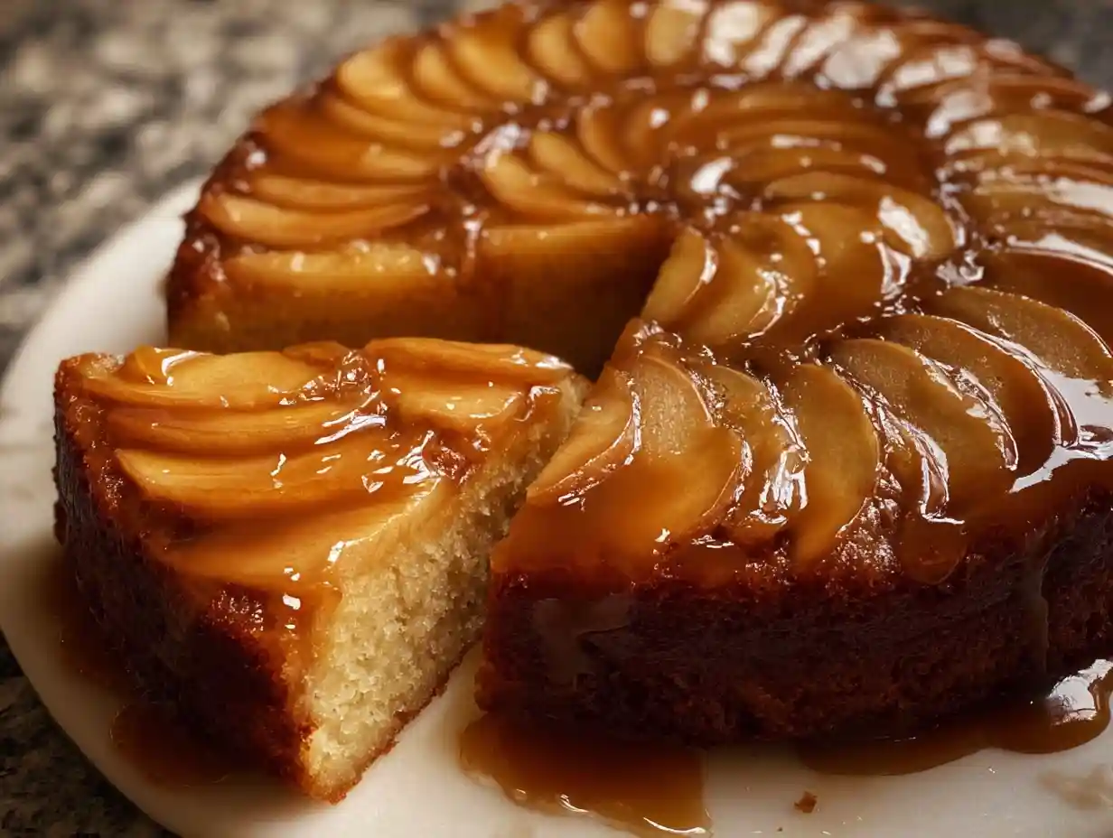 Caramel Apple Upside Down Cake