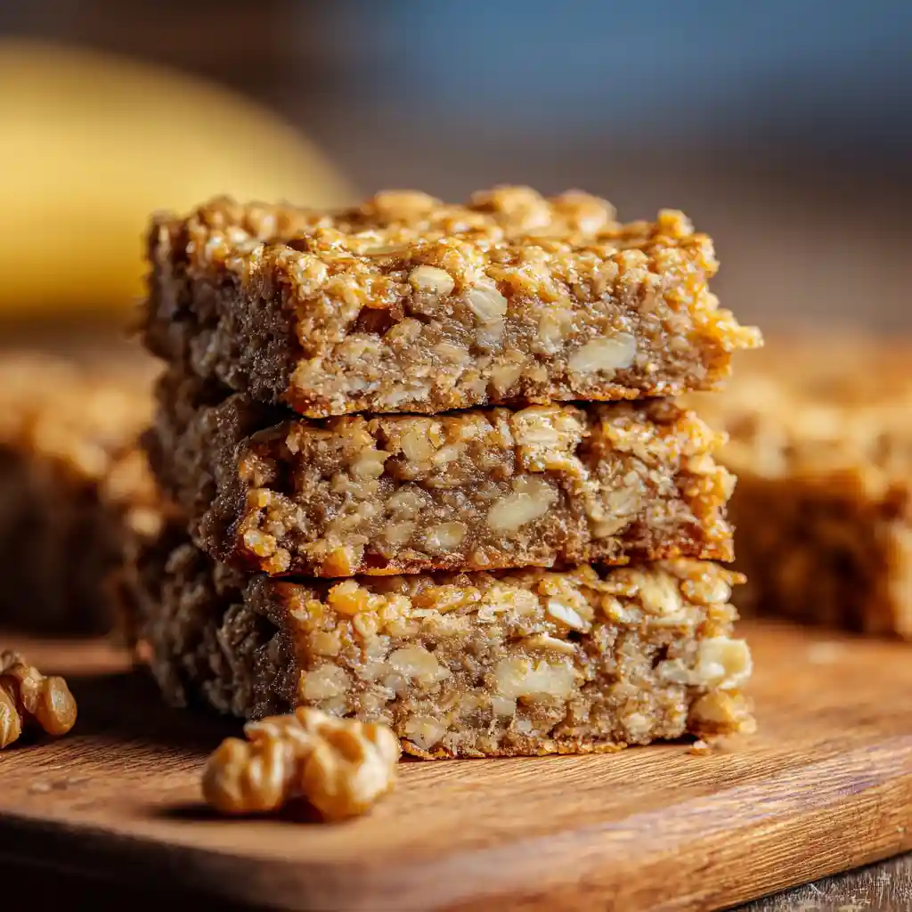 Energizing Banana Oatmeal Bars