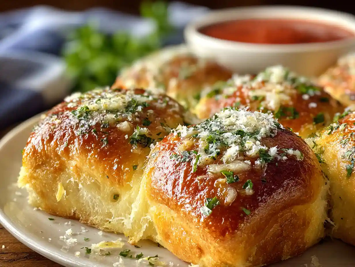 Hawaiian Roll Garlic Bread