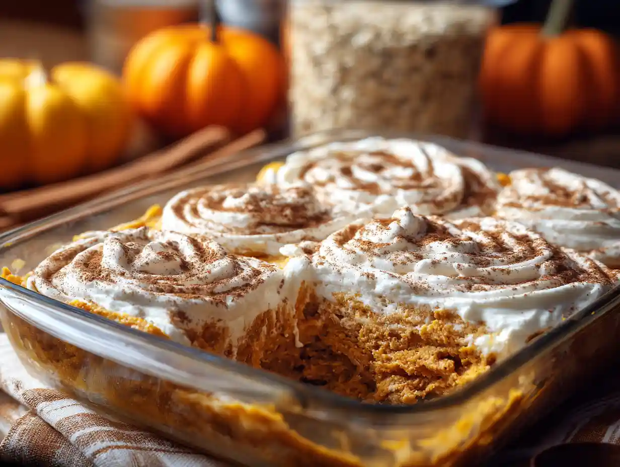 High Protein Cottage Cheese Pumpkin Bake
