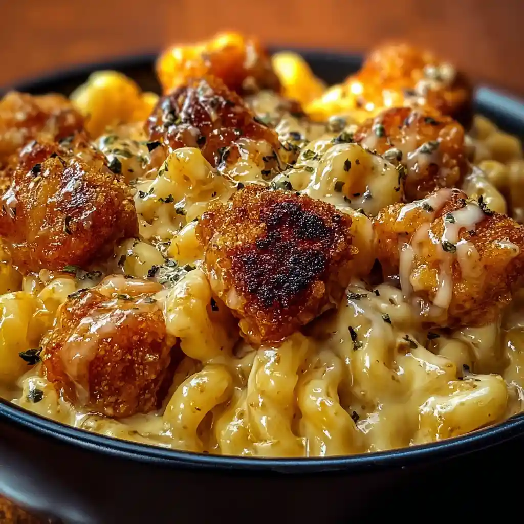 Honey Pepper Chicken Mac and Cheese