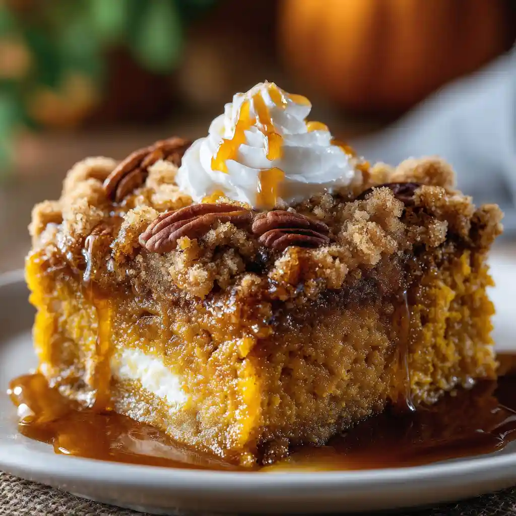 Pumpkin Dump Cake Recipe