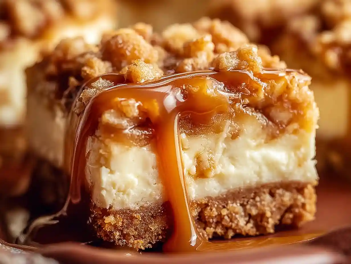 Caramel Apple Cheesecake Bars Recipe
