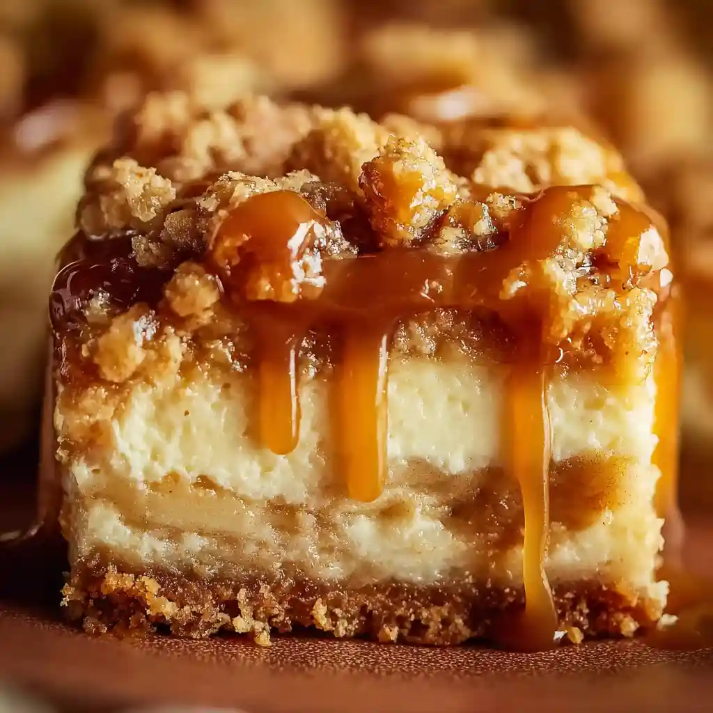 Caramel Apple Cheesecake Bars Recipe