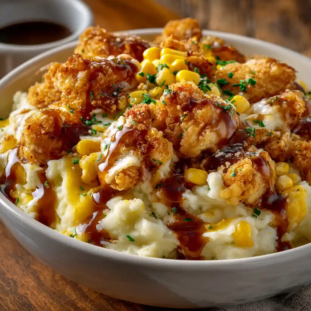 Chicken Mashed Potato Bowls