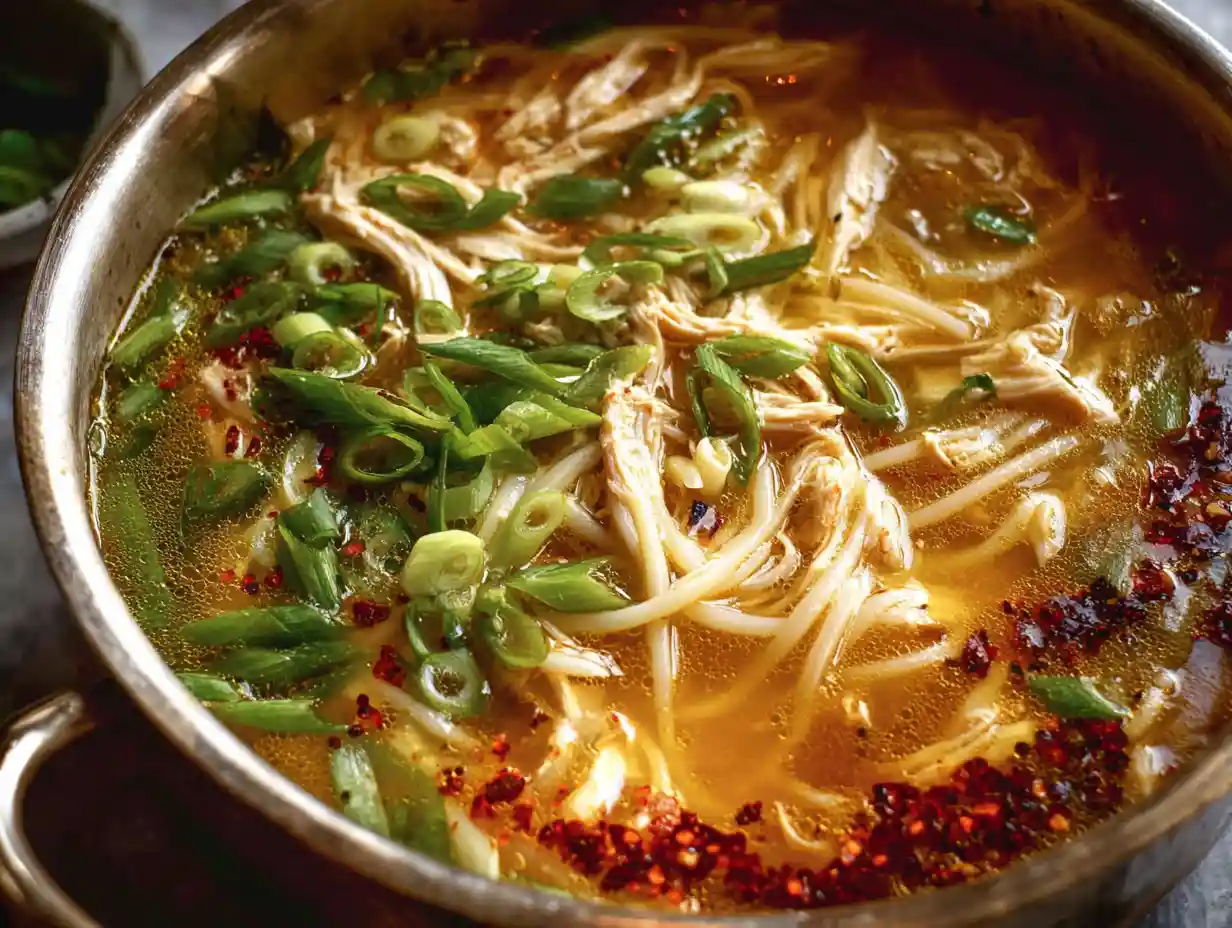Ginger Garlic Chicken Noodle Soup