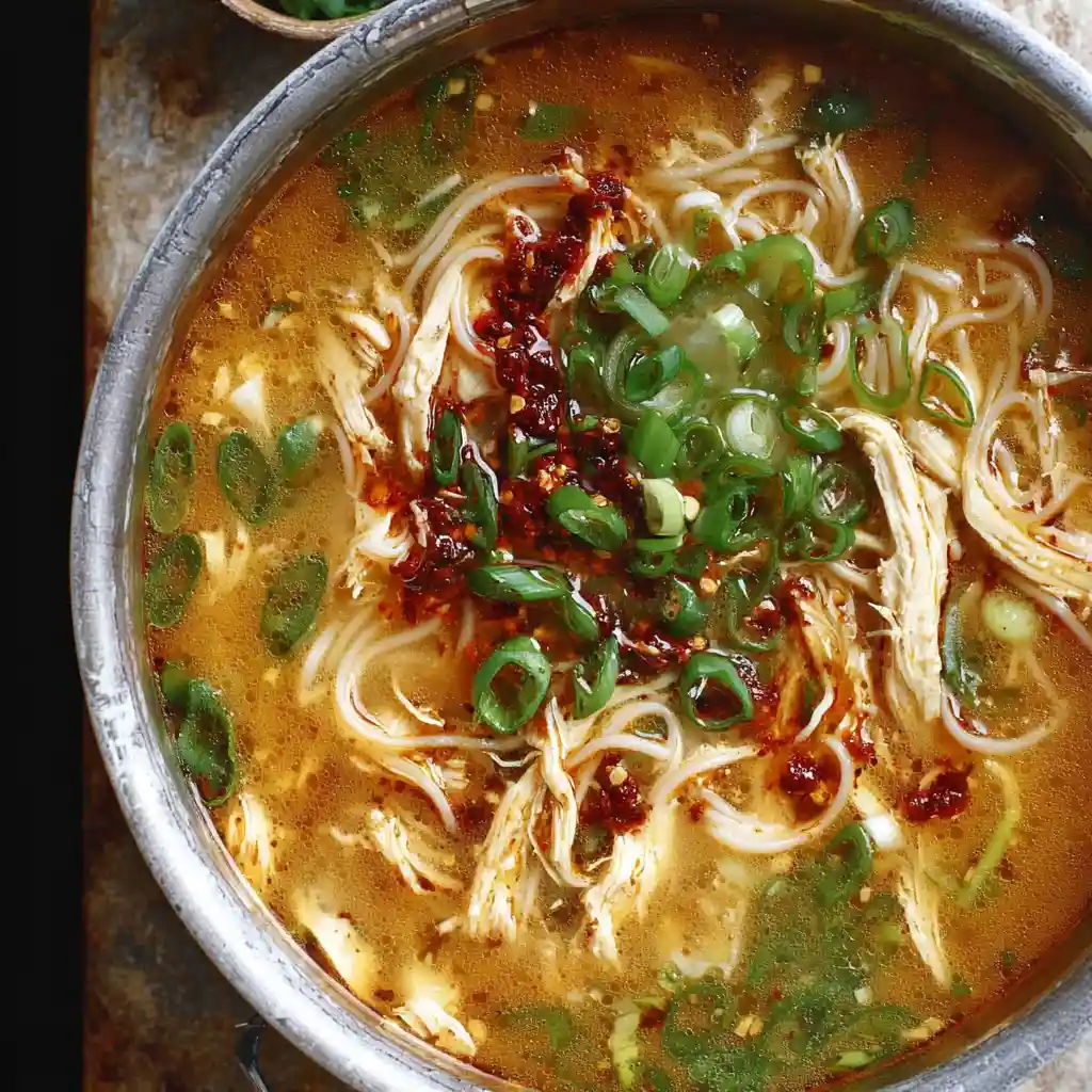 Ginger Garlic Chicken Noodle Soup