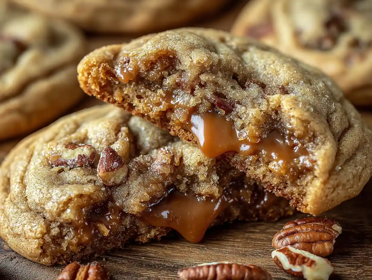 Maple Pecan Pie Stuffed Cookies Recipe