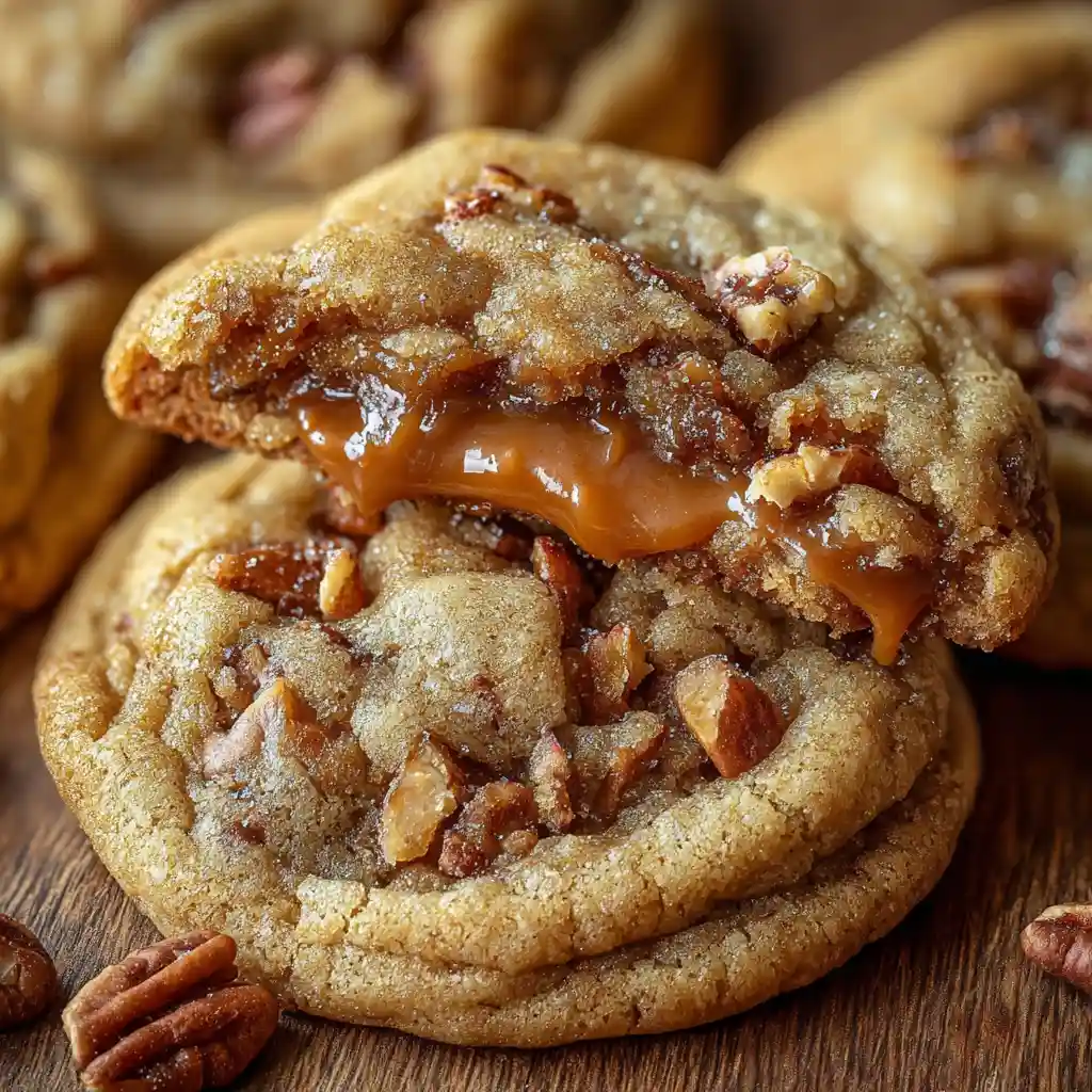 Maple Pecan Pie Stuffed Cookies Recipe