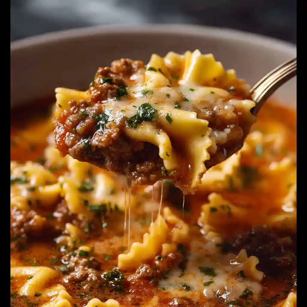 One-Pot Lasagna Soup