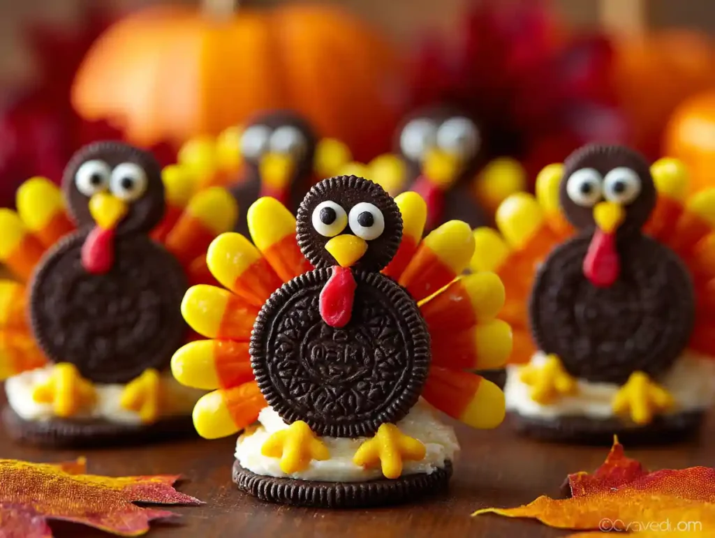 Oreo Turkeys and Cookie Pilgrim Hats