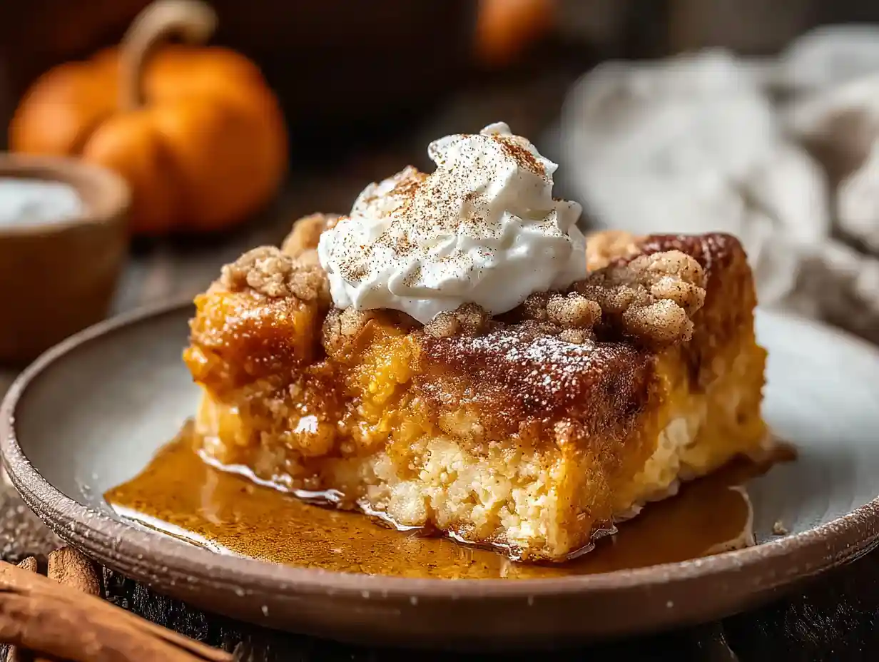 Pumpkin Spice French Toast Casserole