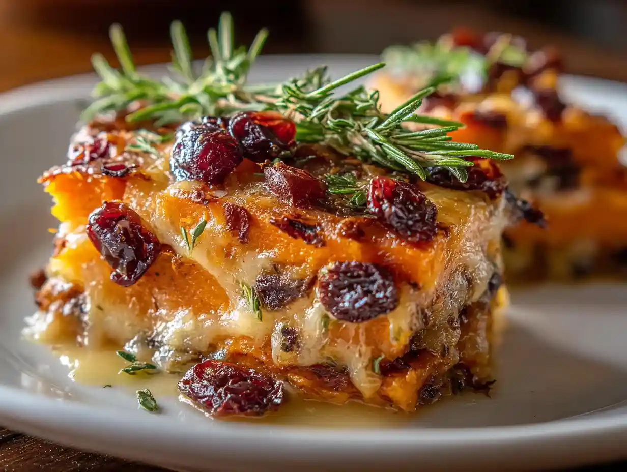 Sweet Potato & Cranberry Gratin