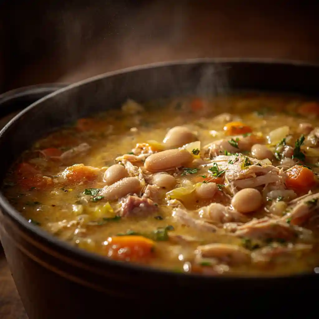 White Bean Soup with Smoked turkey