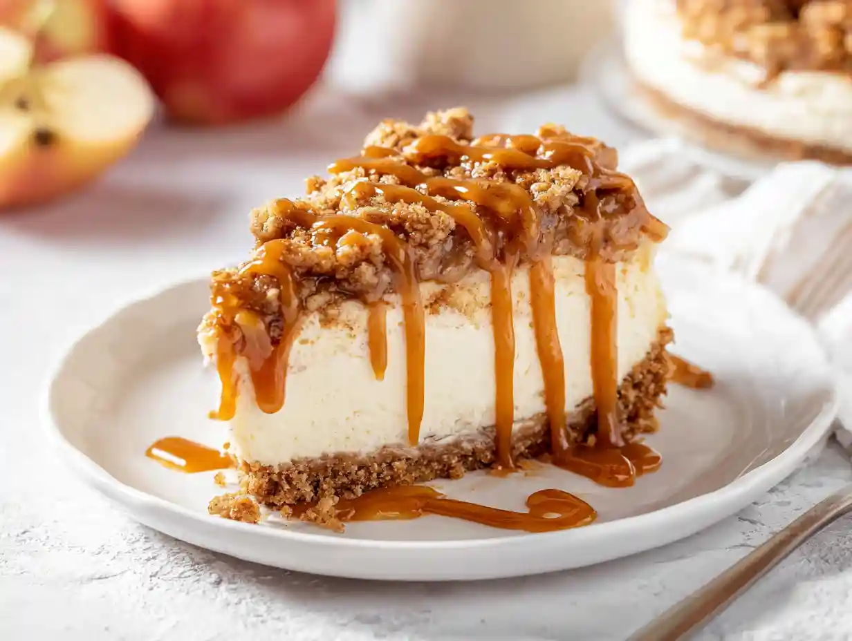 Apple Crisp Cheesecake