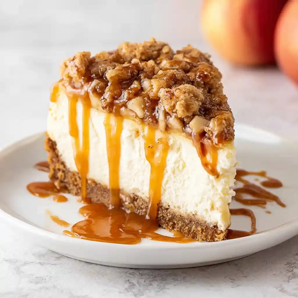 Apple Crisp Cheesecake
