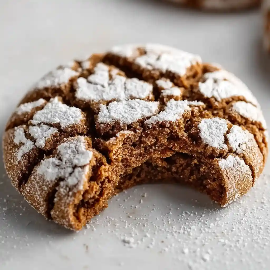 Gingerbread Crinkle Cookies