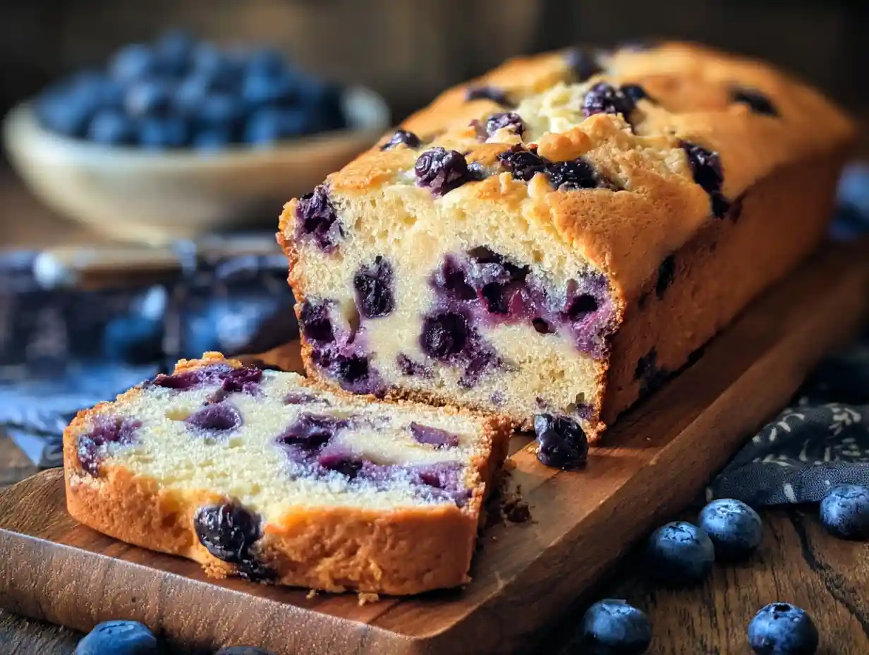 Blueberry Cream Cheese Bread