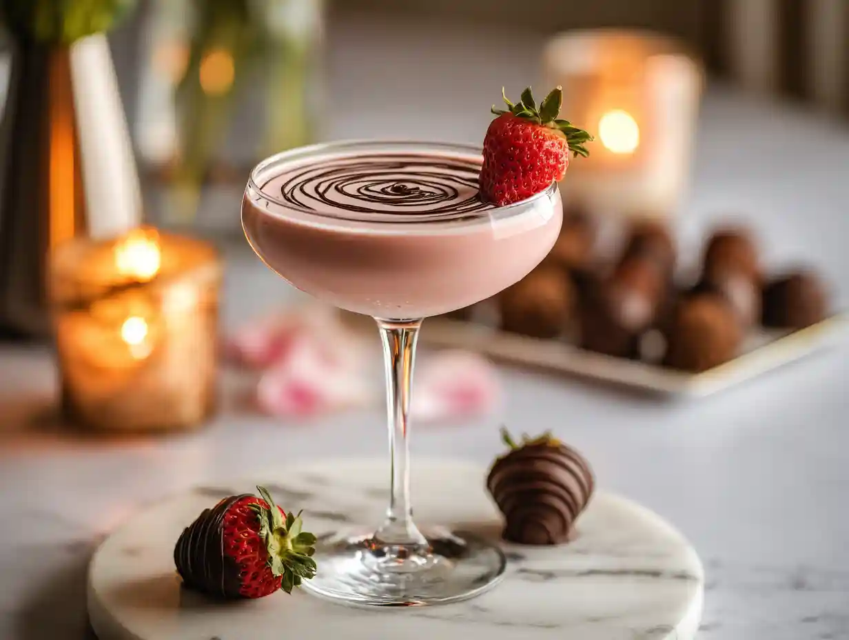 Chocolate Covered Strawberry Martini Recipe