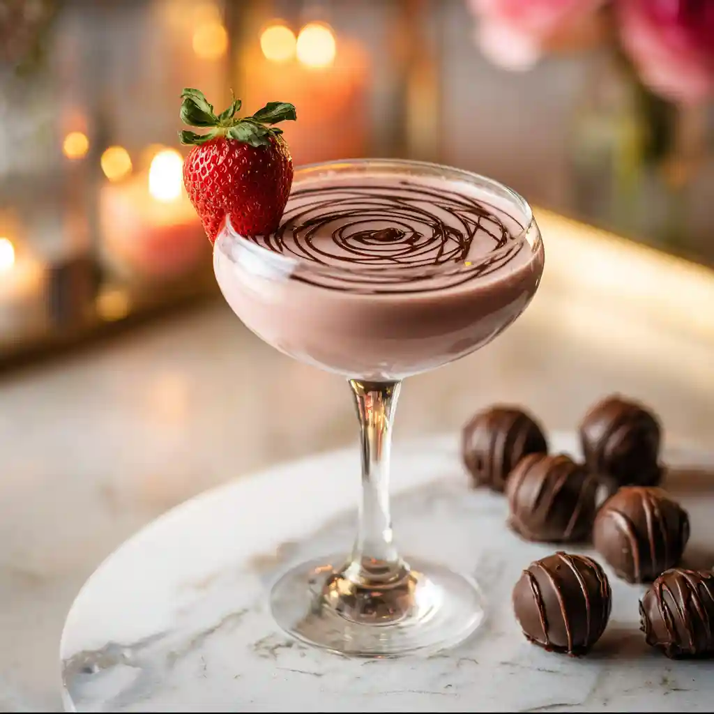 Chocolate Covered Strawberry Martini Recipe