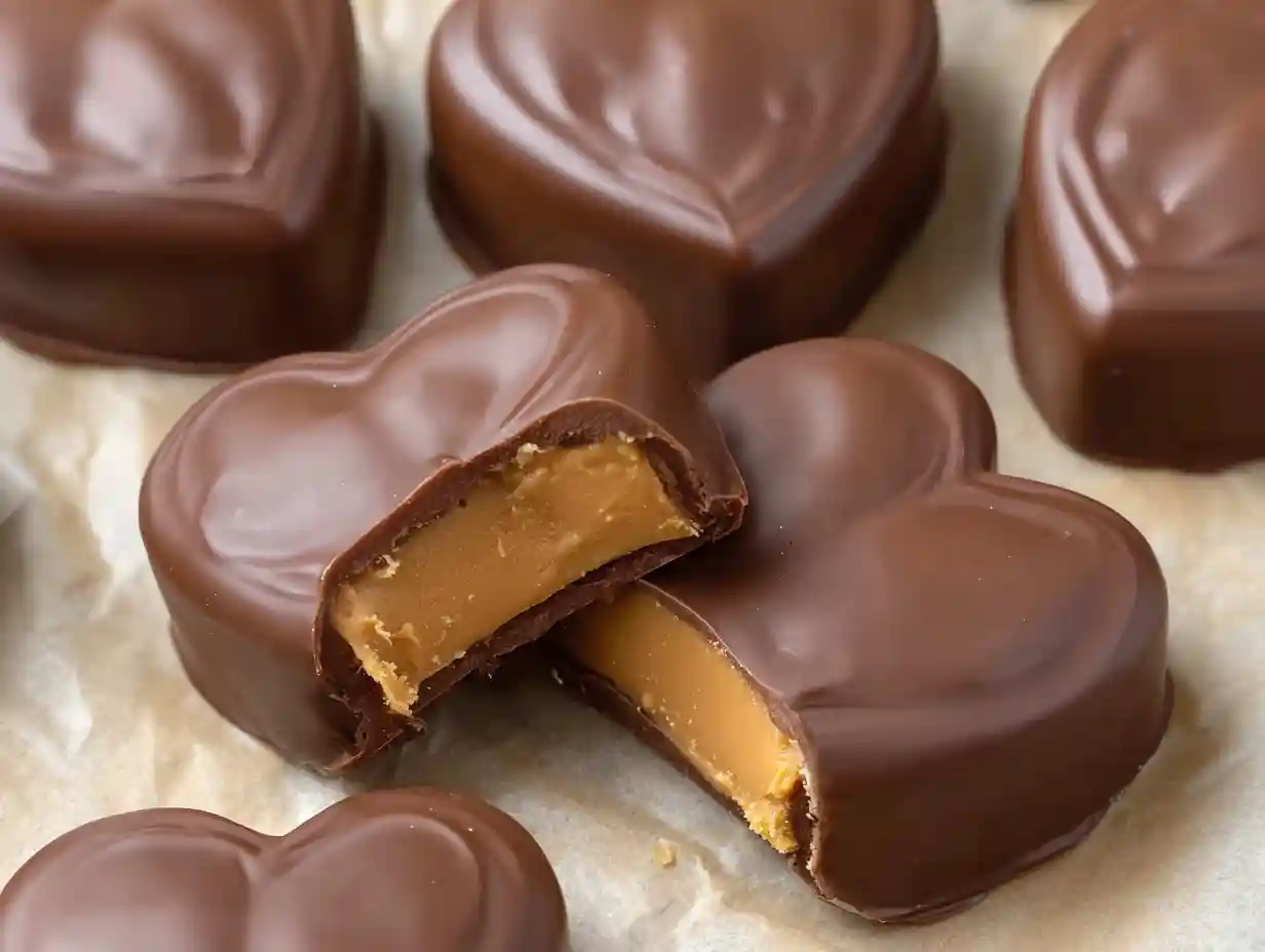 Chocolate Peanut Butter Hearts