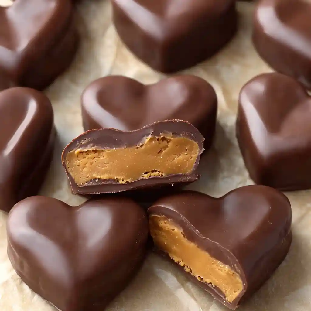 Chocolate Peanut Butter Hearts