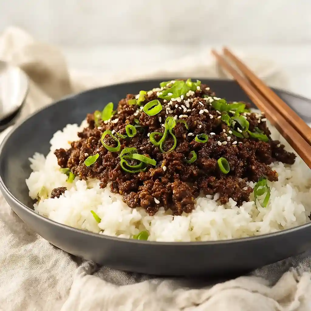 Korean Ground Beef Bowl