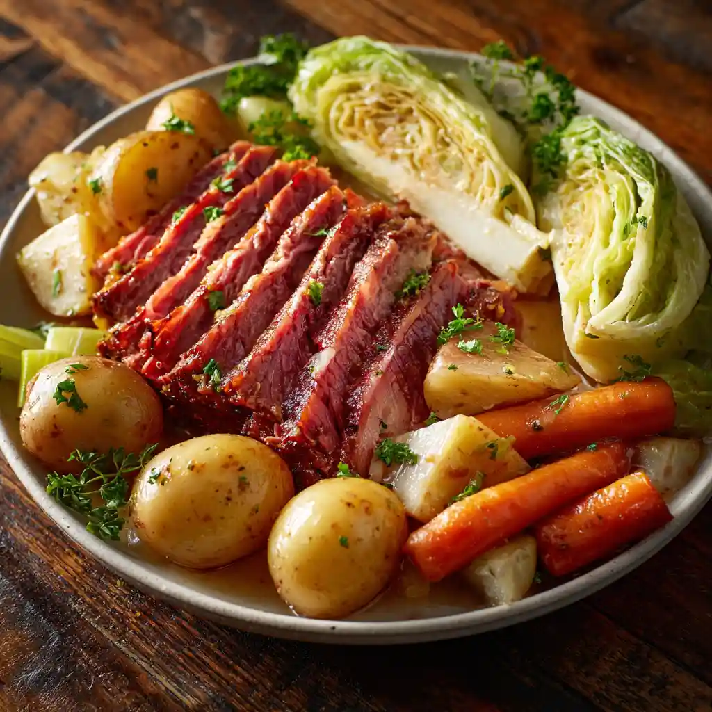 Slow Cooker Corned Beef and Cabbage