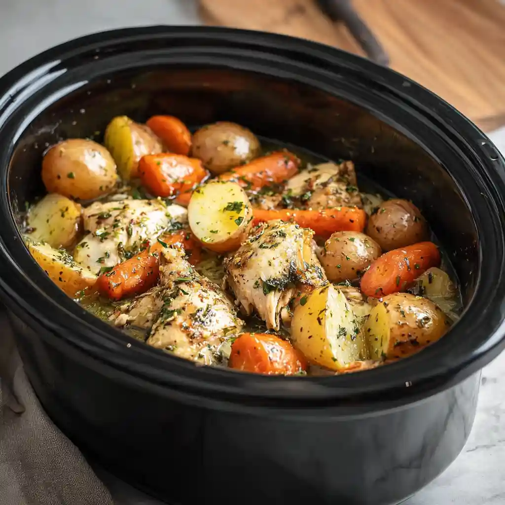 Garlic Butter Crockpot Chicken