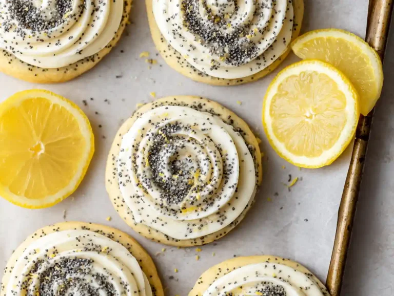 Lemon Poppy Seed Cheesecake Cookie