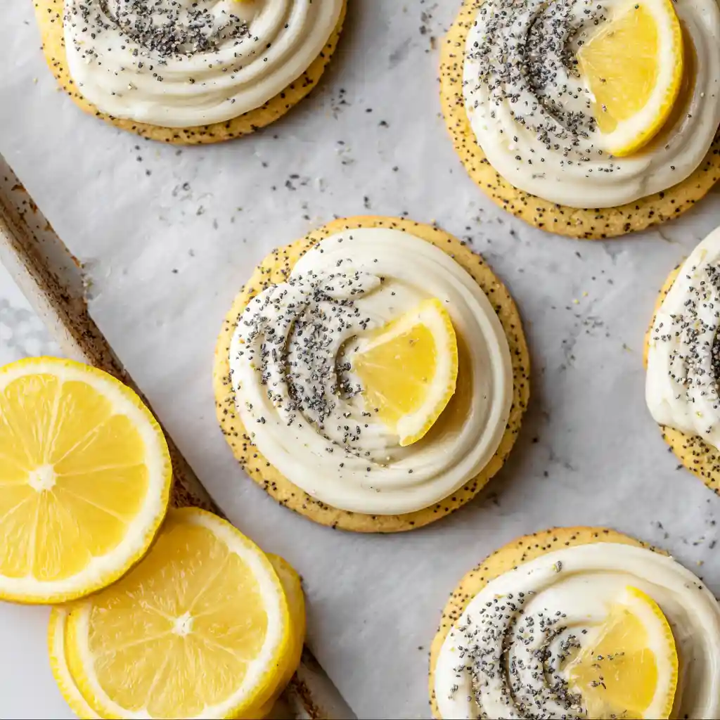 Lemon Poppy Seed Cheesecake Cookie